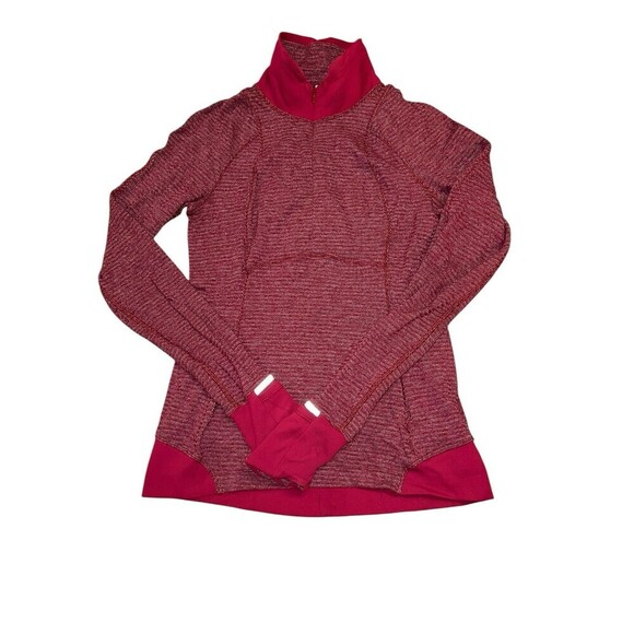 Lululemon Runderful Half Zip Pullover Berry Rumble Bordeaux Drama Yoga Run 6 - Picture 3 of 10